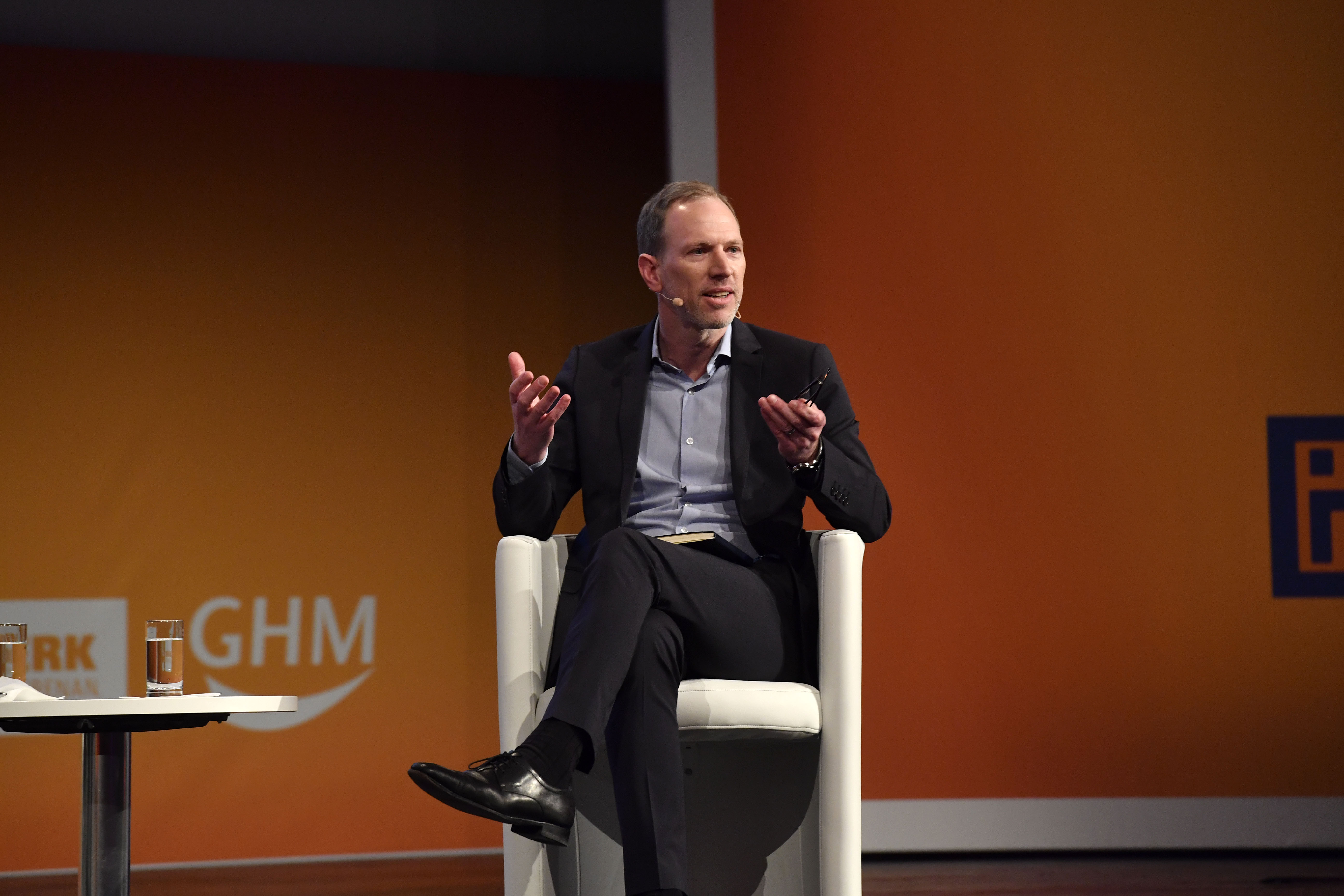 Internationale Handwerksmesse IHM 2018 Eröffnung, Interview Katja Nettesheim und Tim Leberecht Foto: Marcus Schlaf, 07.03.2018